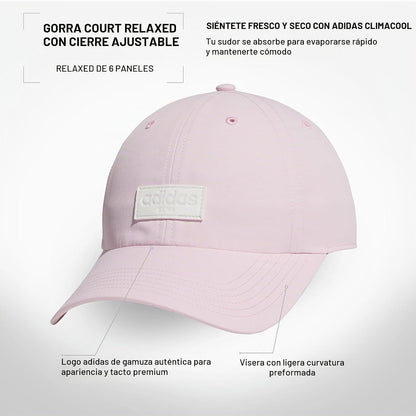 Adidas Gorra de Corte de Ajuste Relajado Gorra de béisbol Mujer