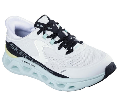 Skechers Glide-Step Altus - Zapatillas sin Cordones para Mujer | Zapatillas de deporte, parte superior de malla diseñada, entresuela geométrica deslizante, lavable a máquina