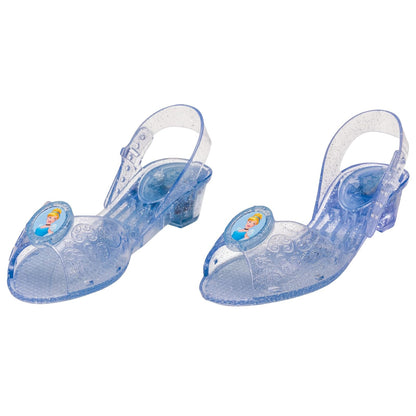 Accesorio Oficial Disney, Zapatos con Luces de Cenicienta, Disney Cinderella, Talla Infantil 11/12