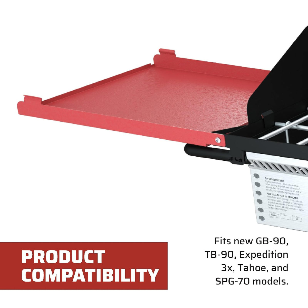 Camp Chef LS90P Side shelf set for TB90LW