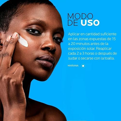 La Roche-Posay Anthelios UVMUNE 400 Oil Control Gel-Crema con Color y FPS 50+, Protector Solar Facial Matificante para Piel Grasa, Resistente al Agua, 50 ml
