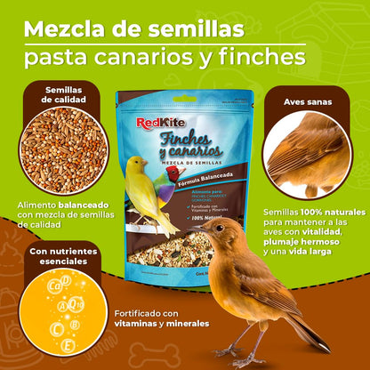 Red Kite Mezcla DE Semillas P/Canarios Y Finches 500 G (Paquete de 2)