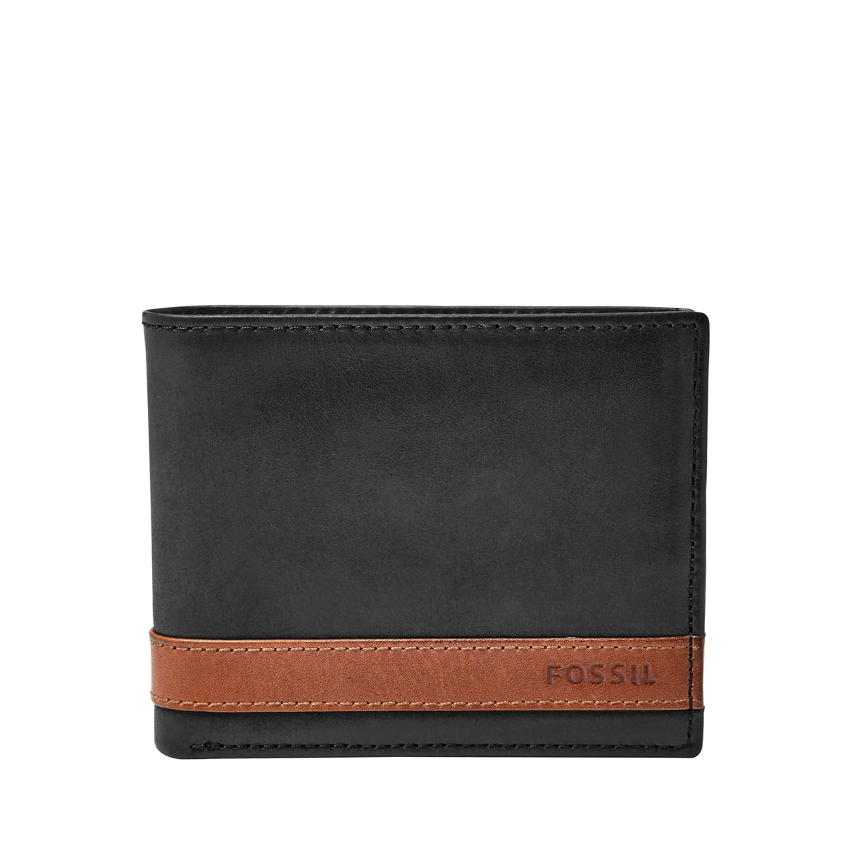 Fossil Men's Quinn Leather Bifold Flip ID Wallet