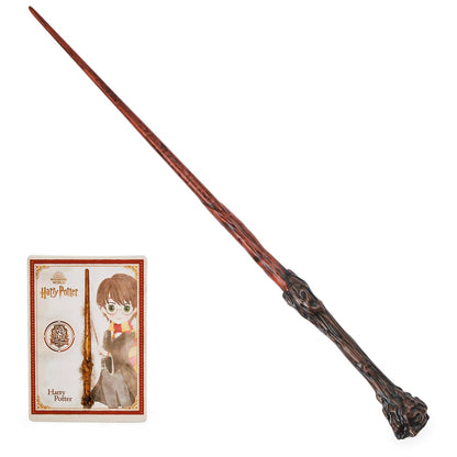 Wizarding World, auténtica Varita de Harry Potter de 30.5 cm con Tarjeta de hechizos Coleccionable, Juguetes para niños a Partir de 6 años