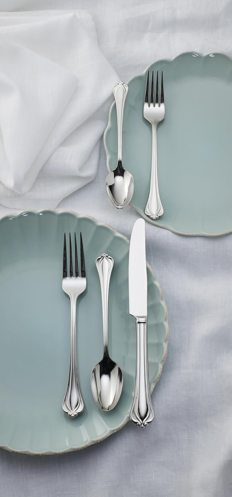 Lenox Cubiertos Alcott 89 Piezas Acero Inoxidable 18/10 Acabado Espejo Para 12 Comensales