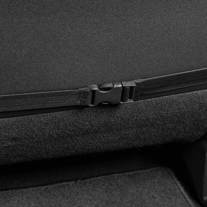 Motor Trend Fundas de Asiento de Piel Sintética con Costuras Negras para Asientos Delanteros, Negro, OS-244-SL