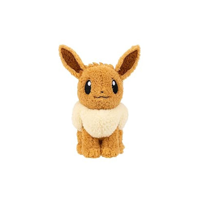 Pokémon Cuddly Eevee - Peluche Suave y lanudo de 8 Pulgadas con Detalles auténticos