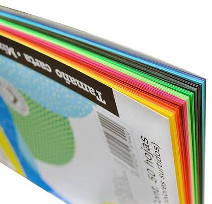 Barrilito Block papel construcción carta Mix de 10 colores, Paquete con 50 Hojas. 7442PCT