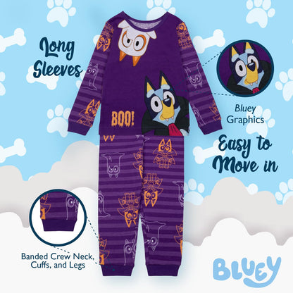 Bluey Conjunto de Pijama de algodón Ajustado de 2 Piezas Juego de Pijama para Niñas