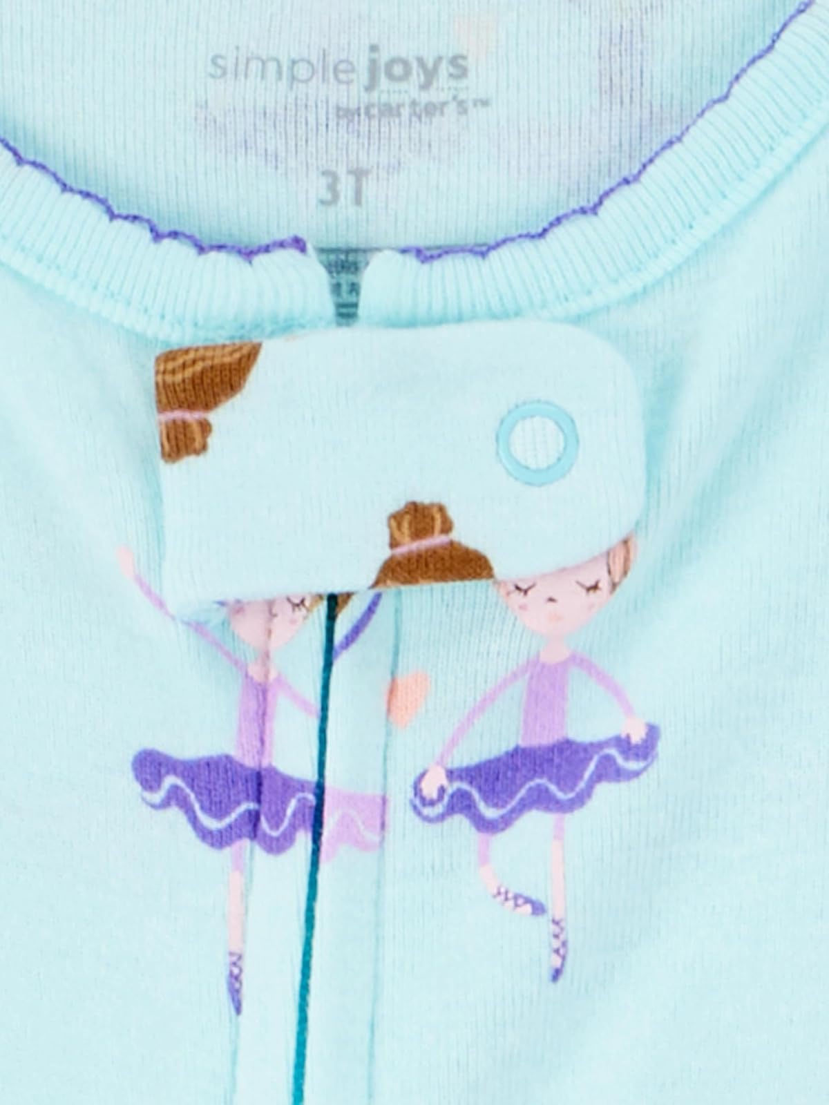 Simple Joys by Carter's 3-Pack Snug Fit Footed Cotton Pajamas Pajama Set bebés niñas