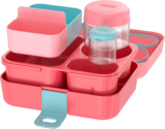 THERMOS - Kit de almacenamiento de alimentos para niños, 8 piezas, color rosa/melocotón