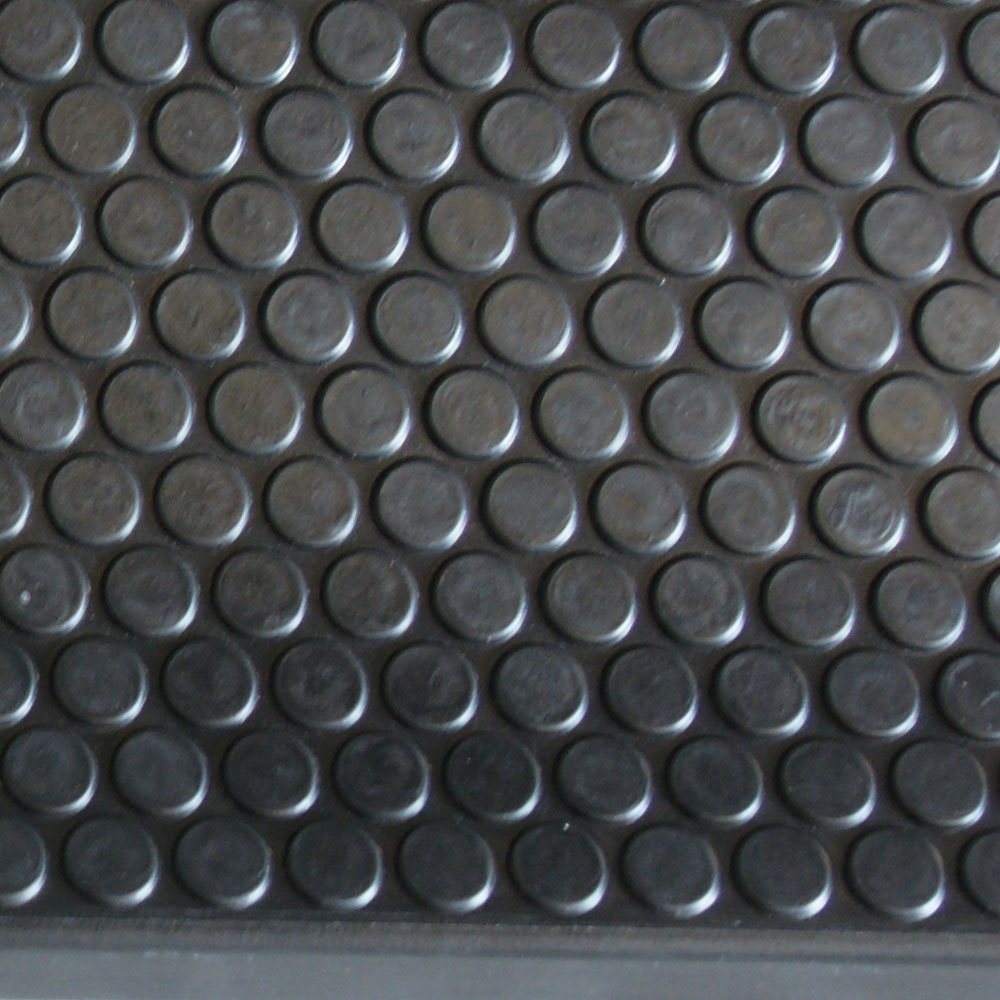 Rubber-Cal "Coin-Grip - Alfombrillas de Goma Antideslizantes para escaleras (Paquete de 6), Color Negro, 9.75 x 29.75 Pulgadas (10-104-009-6 Unidades)