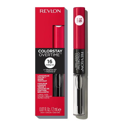 Revlon ColorStay Overtime Lipcolor Labial de Larga Duración - forever scarlet
