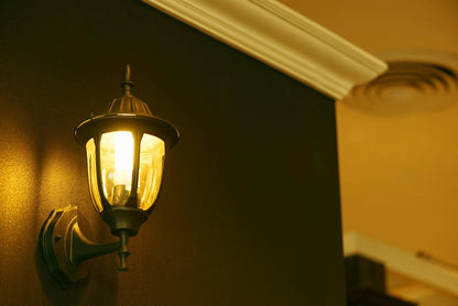 Un-Edison 601136 - foco LED de espectro amarillo E26 para porche y patio al aire última intervensión que reemplaza 100 vatios de bombillas antiguas, pintadas, incandescentes, paquete de 4 unidades