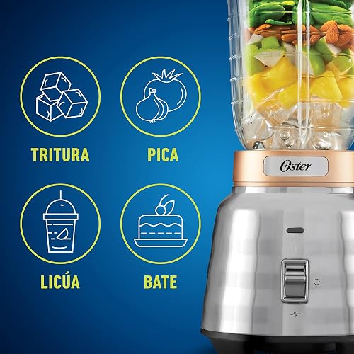 Oster Licuadora con palanca y vaso de vidrio BLSTPBTG