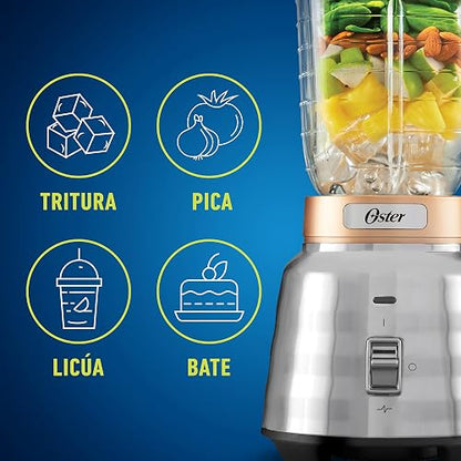 Oster Licuadora con palanca y vaso de vidrio BLSTPBTG