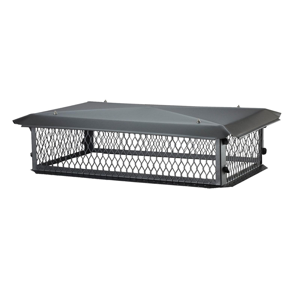 HY-C BBT1741K-10W Cap-10 41 pulgadas de ancho x 17 pulgadas de profundidad, cubierta multifluido, acero galvanizado negro, alto x 17 pulgadas x 41 pulgadas, con mínimo 20 x 44 pulgadas, dimensiones