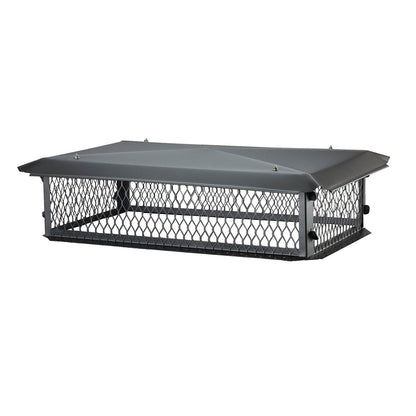 HY-C BBT1741K-10W Cap-10 41 pulgadas de ancho x 17 pulgadas de profundidad, cubierta multifluido, acero galvanizado negro, alto x 17 pulgadas x 41 pulgadas, con mínimo 20 x 44 pulgadas, dimensiones