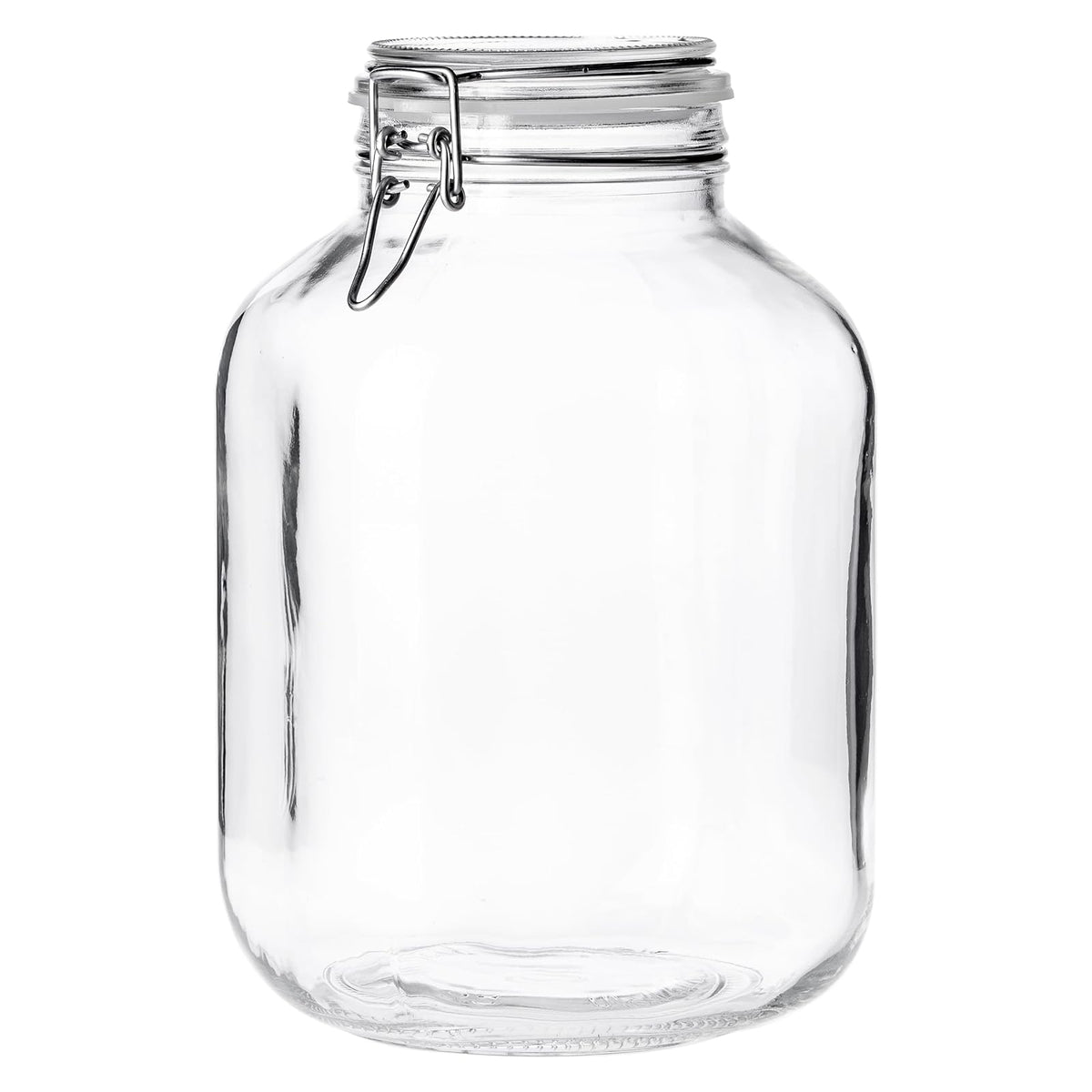 Borgonovo Primizie - Contenedor De Vidrio De 4250 Ml. Cristalería Italiana con Tapa Hermética Recipiente de Almacenamiento Alimentos Para Especias