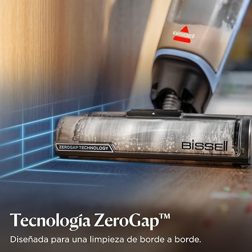 Bissell CrossWave Edge Zero-Gap Trapeador al aspiradora en seco húmedo, 4111A | Potente succión para suelos de baldosas y eliminación de manchas; borde de espacio cero llega a zócalos y esquinas