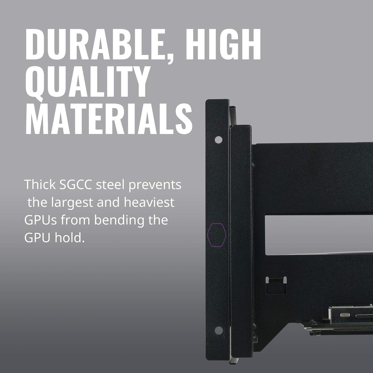 Cooler Master Master Accessory - Kit de soporte vertical para tarjetas gráficas versión 2 con cable elevador premium PCI-E 3.0 x 16-165 mm, compatible con todos los chasis ATX estándar (MCA-U000R-KFVK01)