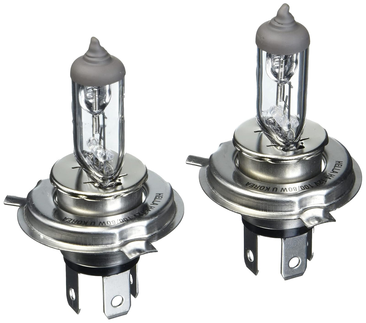 Hella H4100/80WTB Foco Halogénico H4 12 V 100/80 W, Paquete de 2
