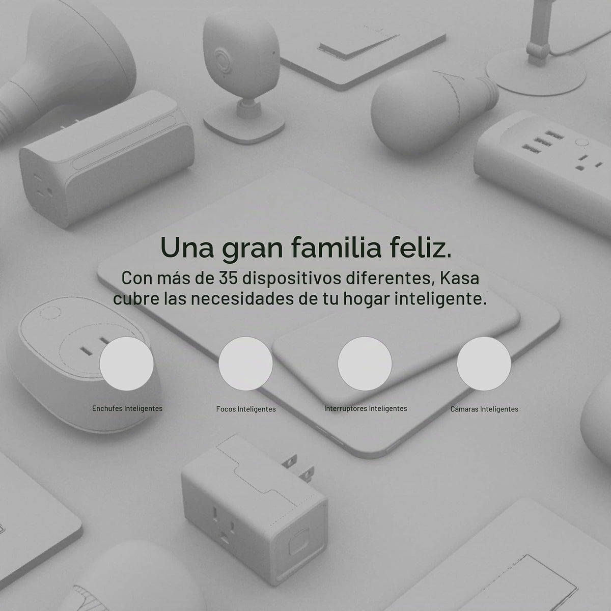 Kasa Smart WiFi Plug Lite by TP-Link - 12A, no requiere Hub, funciona con Alexa y Google (HS103P4)