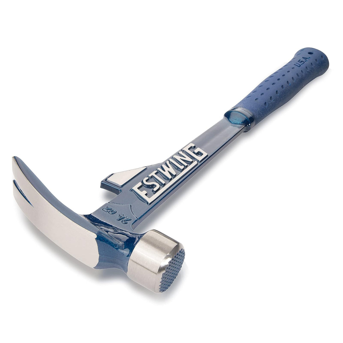Estwing E6-24TM Hammertooth Hammer, Milled Face, 24-Ounce, 16-Inch, Vinyl Shock Reduction Grip