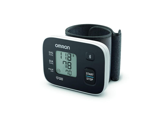 OMRON RS3 Baumanómetro de Muñeca, Bluetooth y App OMRON Connect | Validado clínicamente. Bluetooth y app OMRON connect. Muñeca 13.5-21.5 cm. Memoria 30 lecturas. Guía de ajuste de brazalete.
