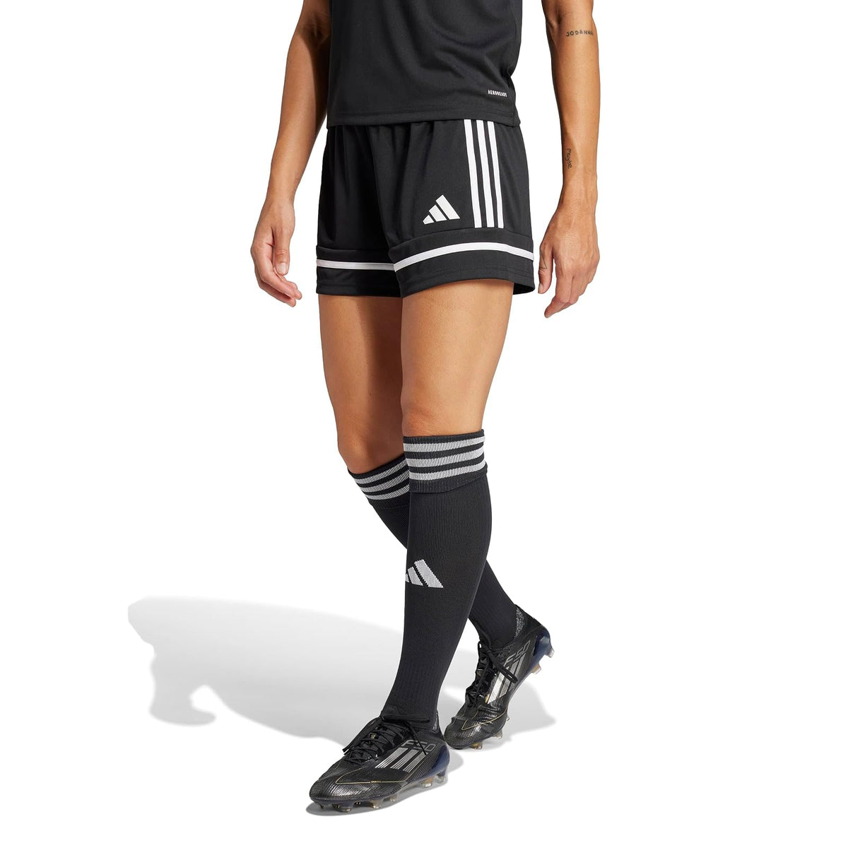 adidas Squadra 25 Shorts Deportivos de Fútbol para Mujer - G - Negro - negro - blanco