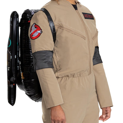 Ghostbusters - Disfraz de lujo para adultos 3, adulto XS/S | Adulto XS/S, khaki, Spengler, inflatable proton pack