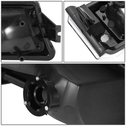 DNA Motoring Par de Faros LED DRL con Señal de Giro para Chevrolet Silverado 2003-2014, Negro/Transparente HL-LB5-CSIL03-BK-CL1