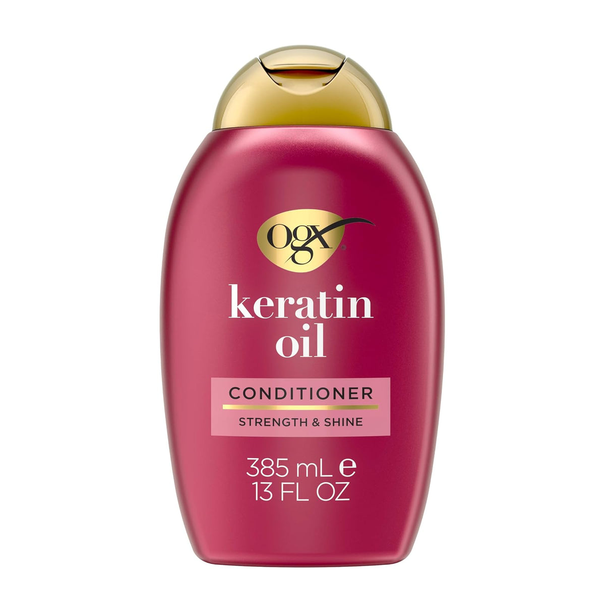 OGX Acondicionador Suavizante de Keratina Brasileña 385ml - 385 ml (Paquete de 1) - Conditioner
