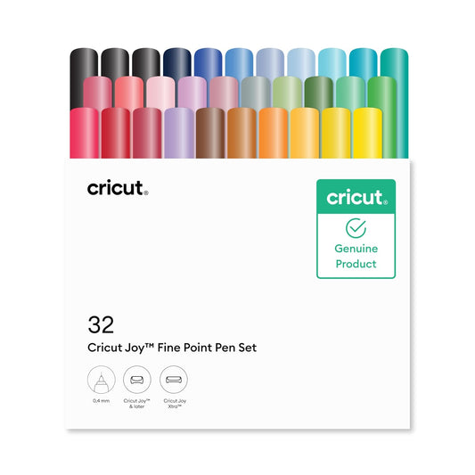 Cricut Joy Juego de bolígrafos de punta fina, 0,4 mm (32 unidades)