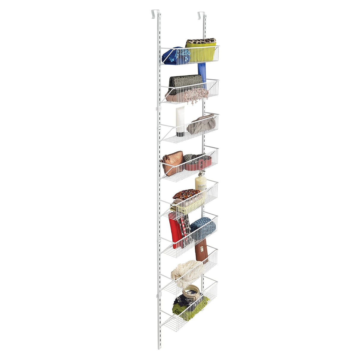 ClosetMaid Adjustable 8-Tier Wall and Door Basket Organizer, 18"
