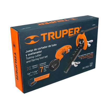 Truper JCA-3, Juego de cortador de tubo y avellanador
