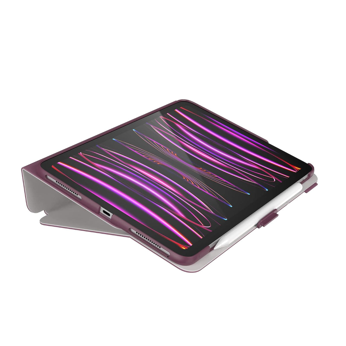 Speck - Funda para iPad Pro de 4ª generación de 11 Pulgadas, protección contra caídas y cámaras, Soporte Delgado de múltiples rangos, Soporte para lápices de Apple, fontanera/Manzana
