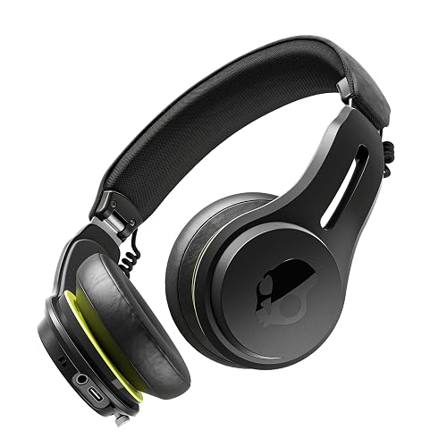 Skullcandy Icon ANC Noise Canceling Wireless Headphones - True Black | On-Ear Fit, Bluetooth, Noise Cancellation, 60 Hours Battery, Sweat Water Resistant, Foldable, Travel Ready, Microphone