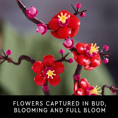 LEGO® Flor de Ciruelo Plantas de Interior Decorativas para adornar Cualquier Espacio en el hogar u Oficina con Unas Hermosas 10369