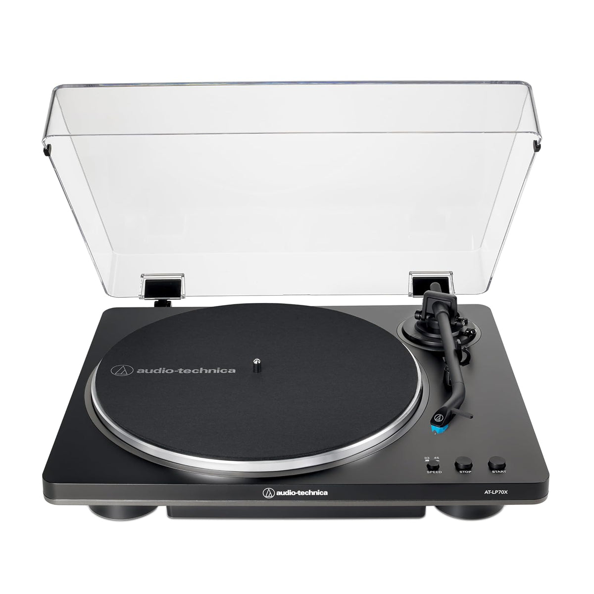Audio-Technica AT-LP70X Tocadiscos Automático, Negro/Bronce - NEGRO