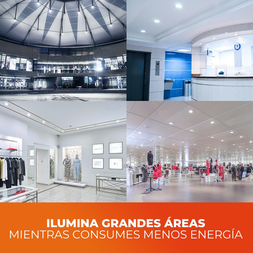 Tecnolite - Foco de Alta Potencia 360° LHB LED Filamento 32 W, Luz Blanca Fría, Base E27, Foco Omnidireccional