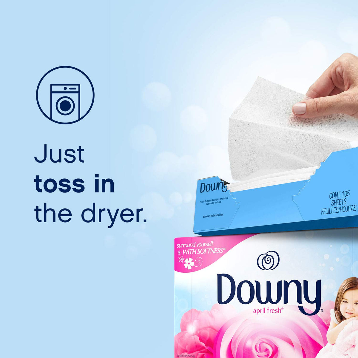 Downy April Fresh Fabric Softener Dryer Sheets, 240 Count