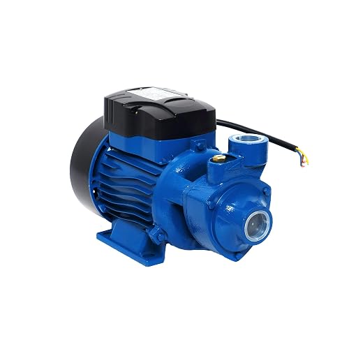 Igoto QB60 Bomba Periférica ½ HP 370W 127V Caudal Máximo 35 l/m Altura Máxima 35m Ingerto de Bronce Embobinado de Cobre Impulsor de Bronce Proteccion IP44 Ideal para Casa Negocio Jardin