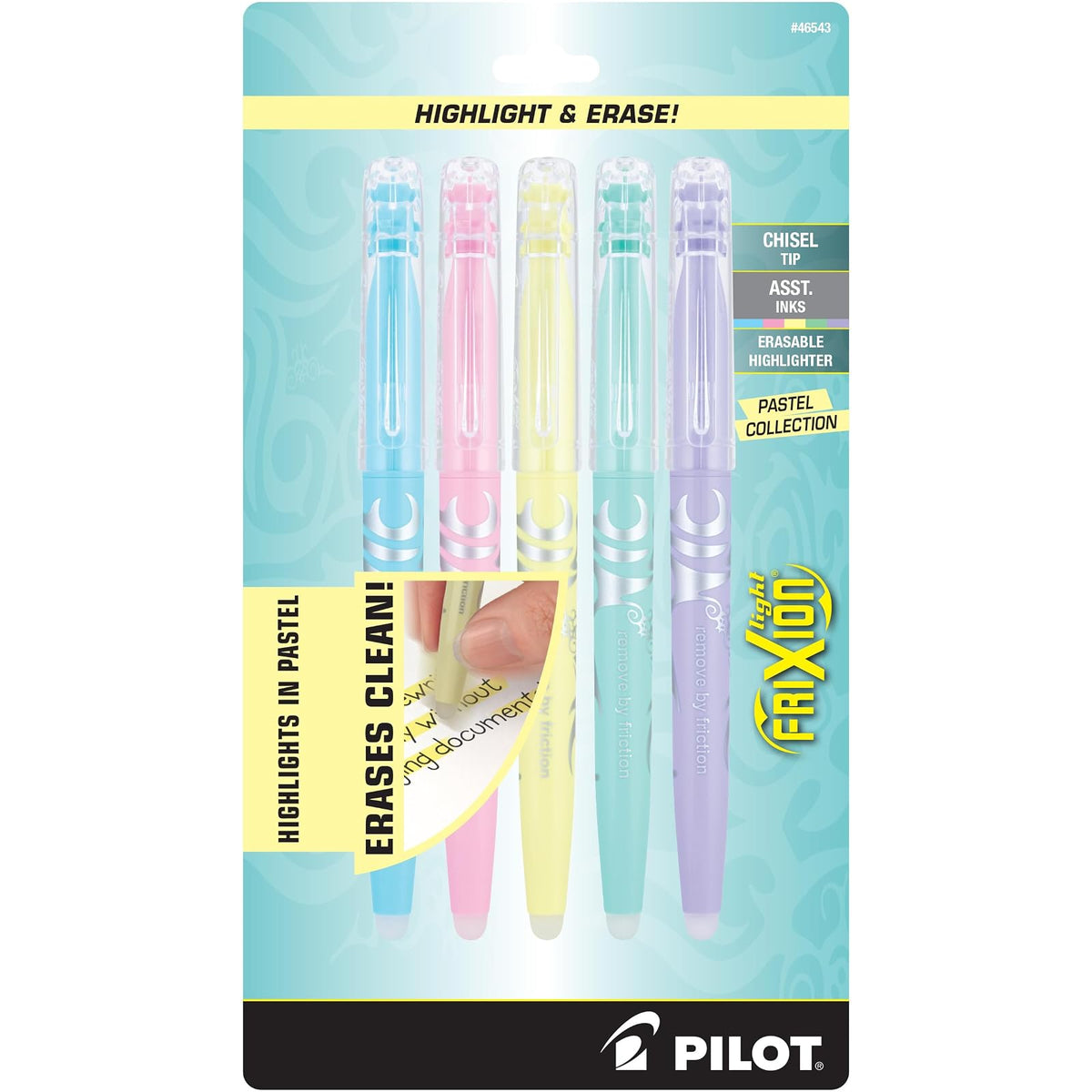 Pilot FriXion ColorSticks Bolígrafos Borrables, Colores Surtidos - Paquete-de-5