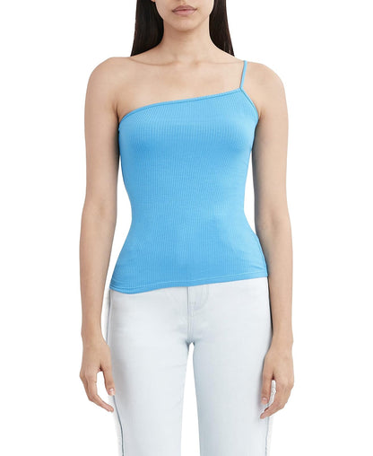 BCBGeneration Asymmetrical One Shoulder Top Camisa Mujer