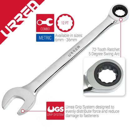 Urrea Herramientas 1232MCM Llave Combinada con Matraca