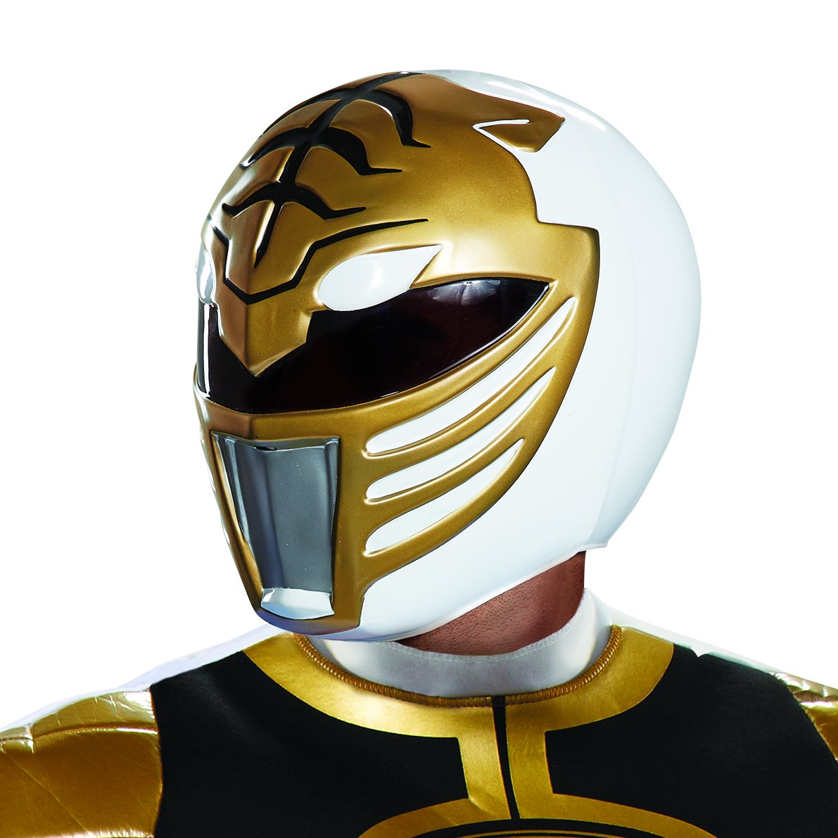 Disguise Casco para Adulto White Ranger, Blanco
