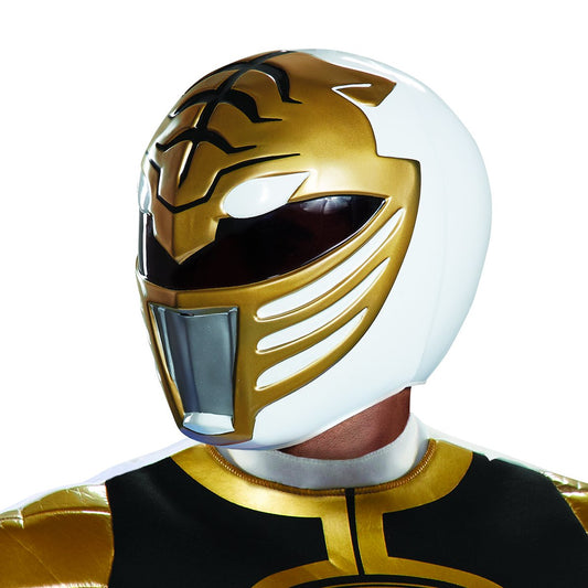 Disguise Casco para Adulto White Ranger, Blanco