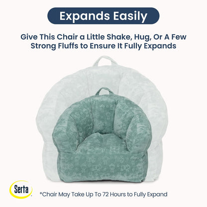 Delta Children - Serta Kids - Silla de felpa para niños, salvia
