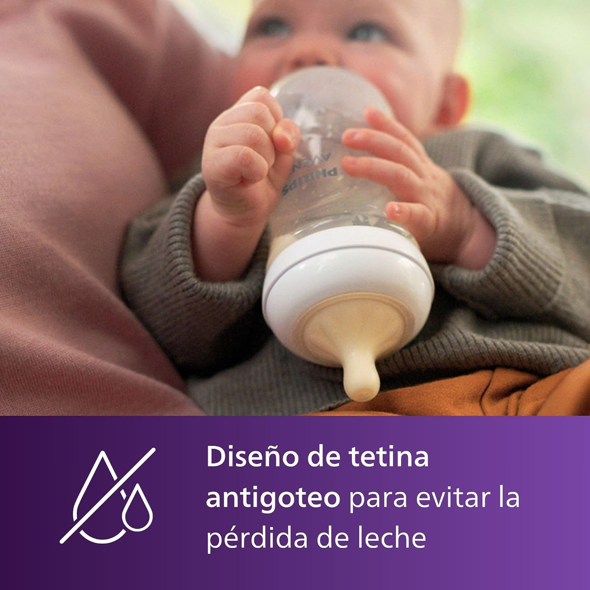 Philips Avent Tetina Natural Response Flujo 4 - Rápido | Facilita combinar pecho y biberón | Solo libera leche cuando succiona | Antigoteo y válvula anticólicos | 4 pz | SCY964/44